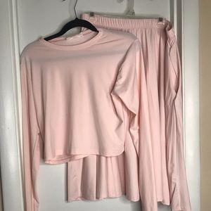 Blush Pink Skirt Set